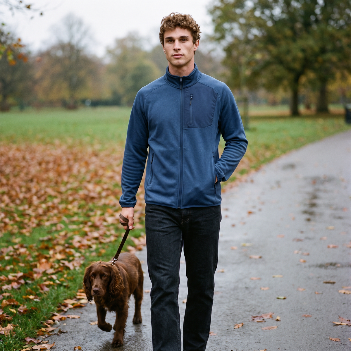 Herren Fleecejacke leicht – Zip-Fleece zum Wandern