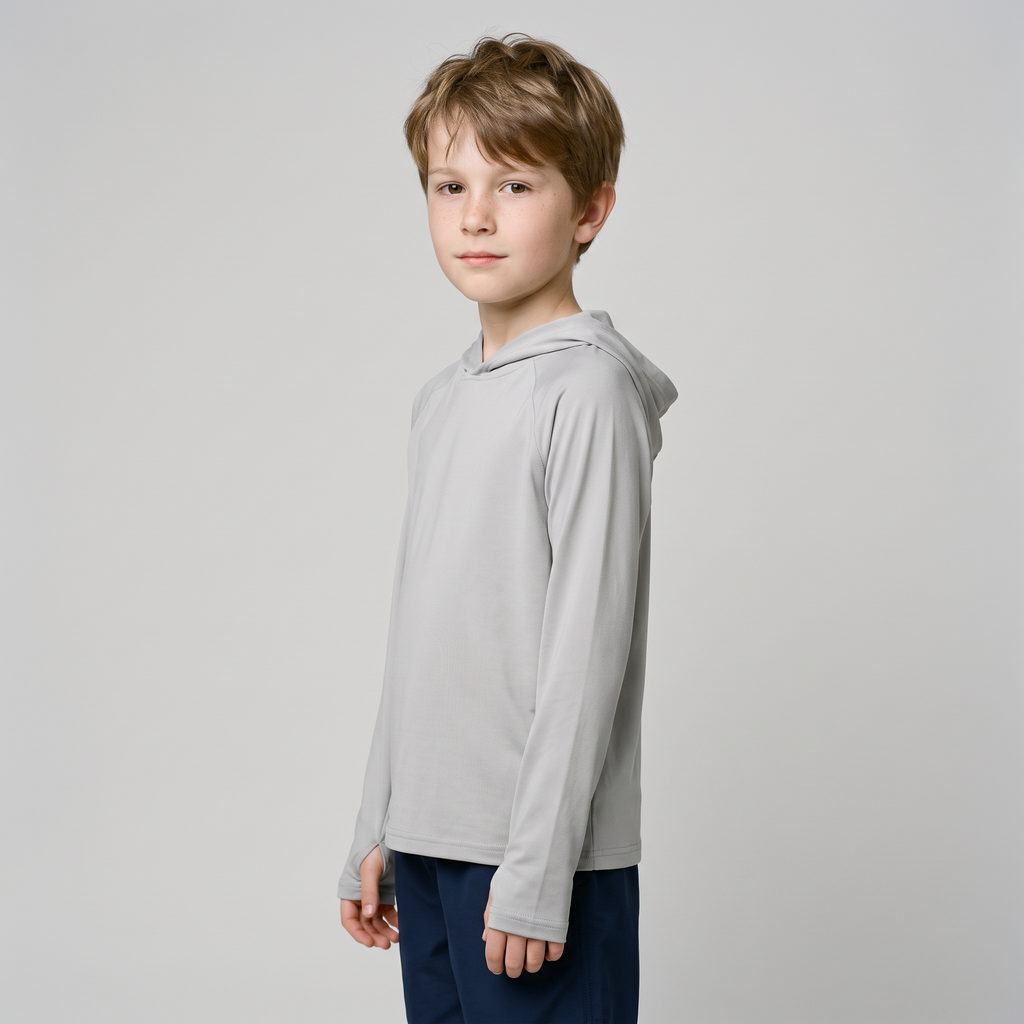 Kinder Sonnenhoodie UPF 50+ – langärmliges UV-Oberteil