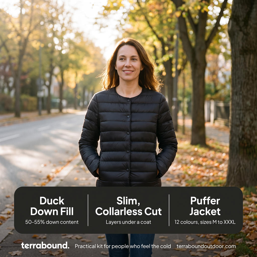 Damen Steppjacke leicht – packbare Daunenjacke