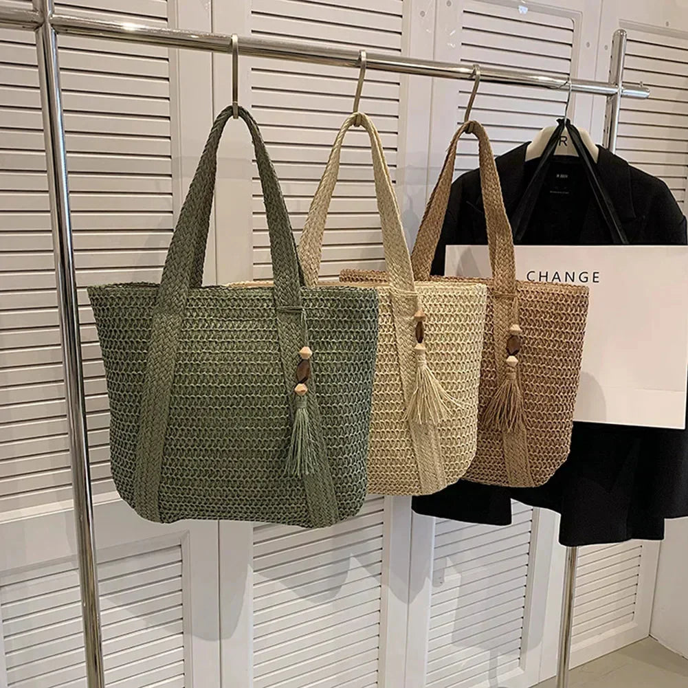 Clinbands | Sommertasche Aus Stroh mit Lässigem Design