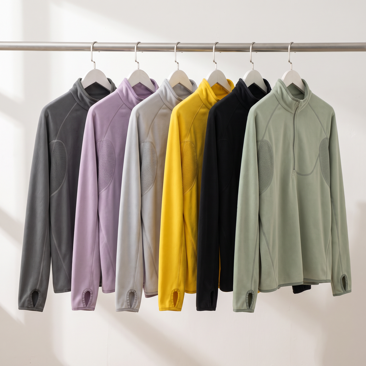 Herren Fleecejacke mit halbem Reißverschluss
