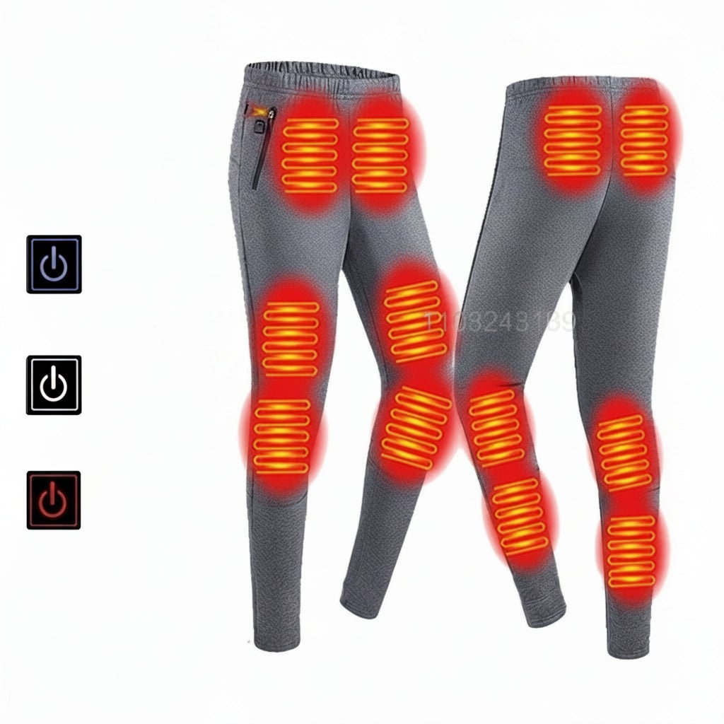 USB-beheizbares Thermo-Unterwäsche-Set mit mehreren Heizzonen