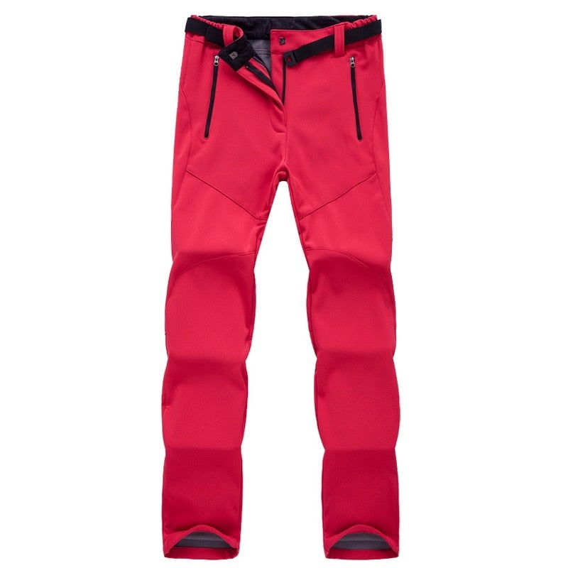 Damen-Wanderhose mit Fleecefutter – robustes Softshell
